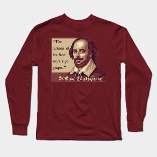 Shakespeare Insult Long Sleeve T-Shirt